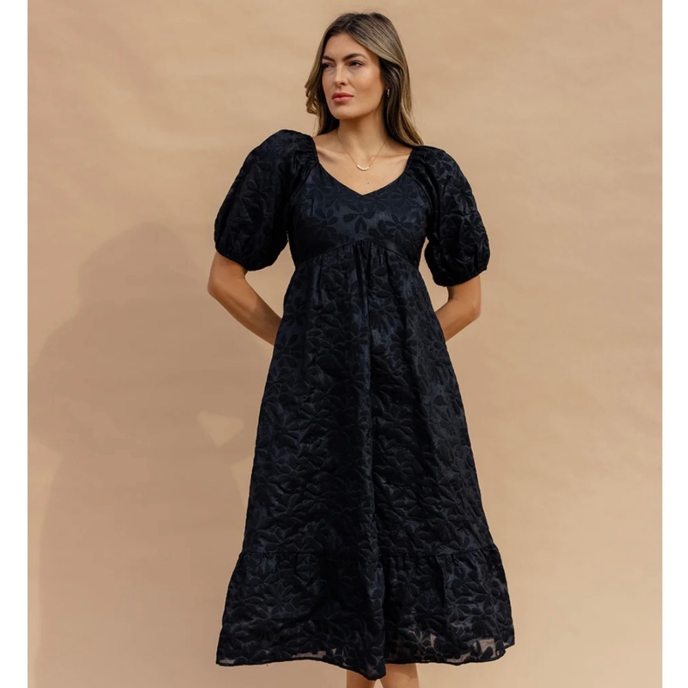 Roolee When the Party's Over Puff Sleeve Dress